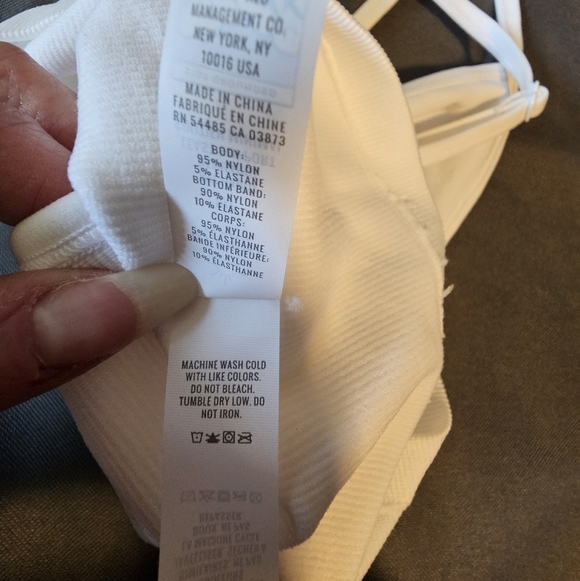 OFFLINE by aerie Ribbed Seamless Strappy Cross Back Cutout Longline Bralette, S - Picture 7 of 11